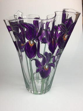 fluted vase - Iris,classic table vase