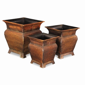 FM-1271-3 - Angelo Bronze Metal Planters,flowerpot set decor