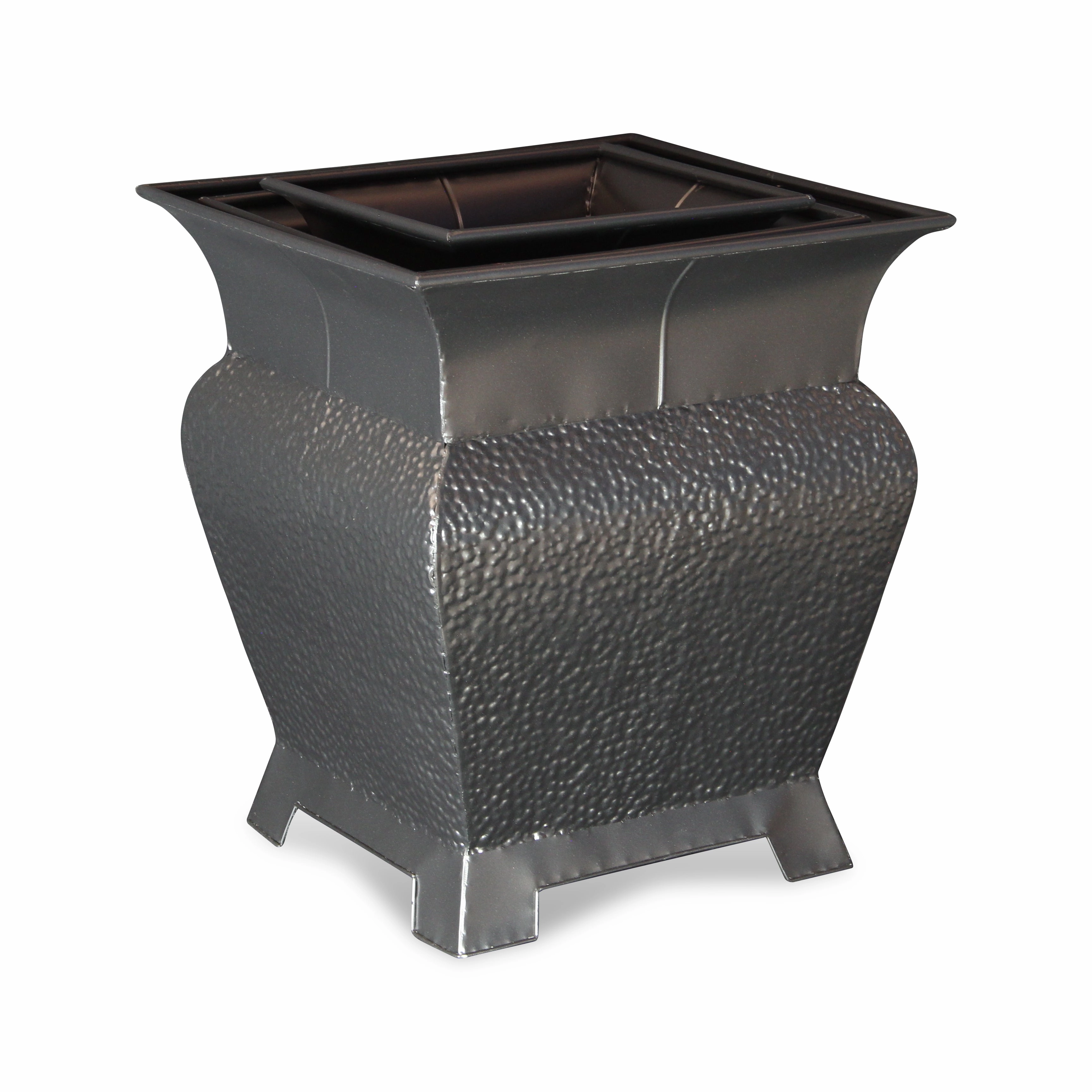 FM-1271-3BK - Angelo Black Metal Planters