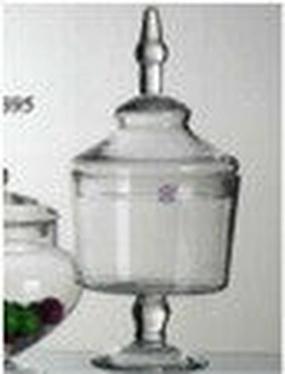Footed Apothecary Jar16" MV700 Glass Vase,aesthetic flower vase