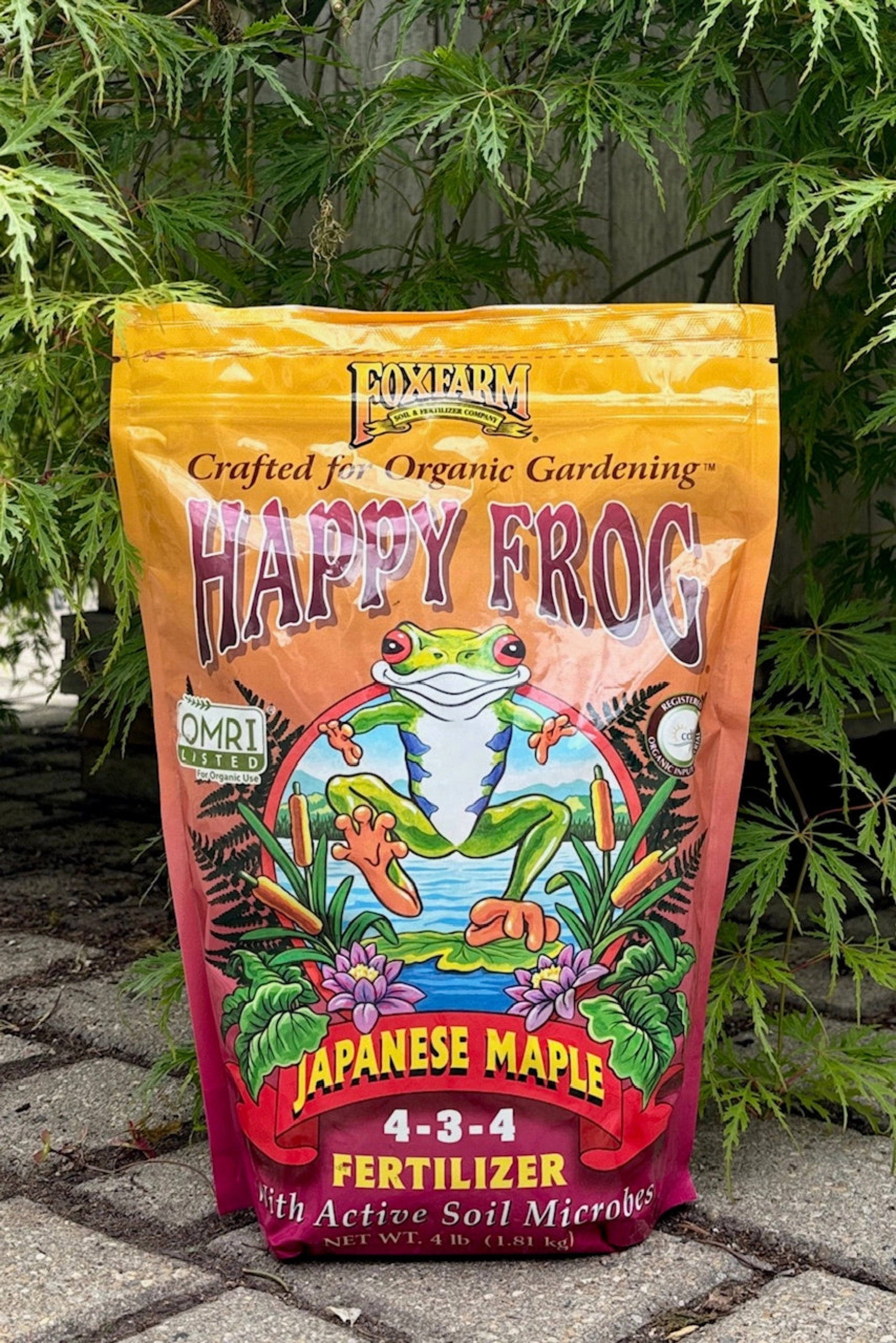 FoxFarm Happy Frog Japanese Maple 4-3-4 Fertilizer 4lb,potted plant decor