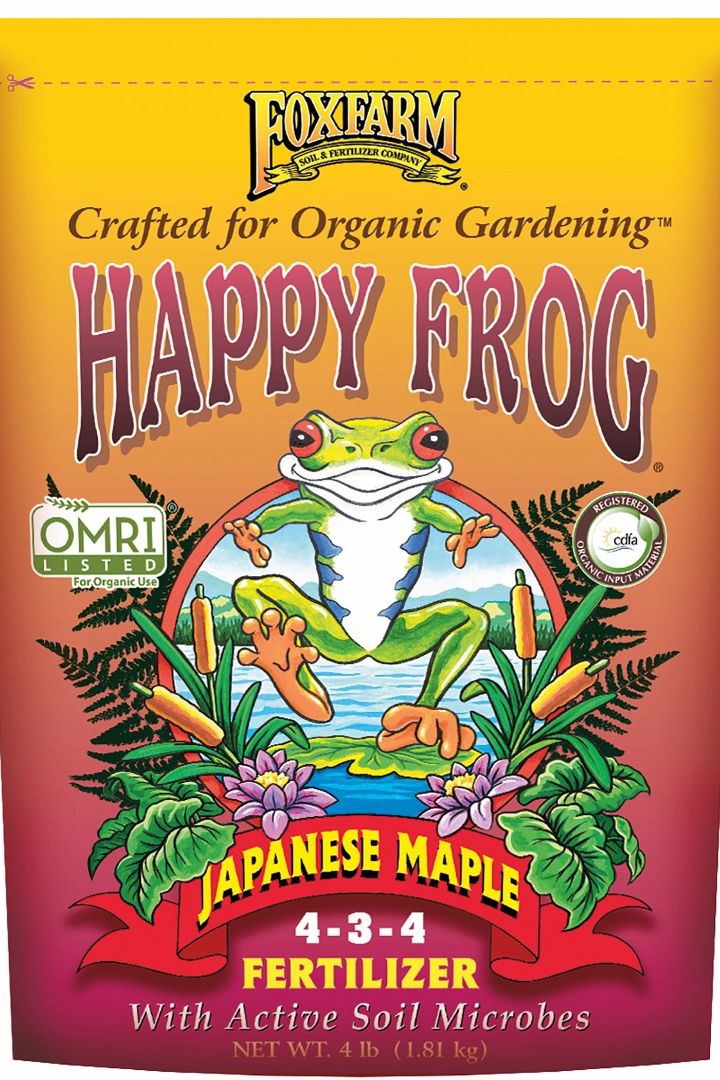 FoxFarm Happy Frog Japanese Maple 4-3-4 Fertilizer 4lb