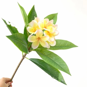 Frangipani 93cm Artificial Flower Yellow FRANGIPANI001,dried artificial flower