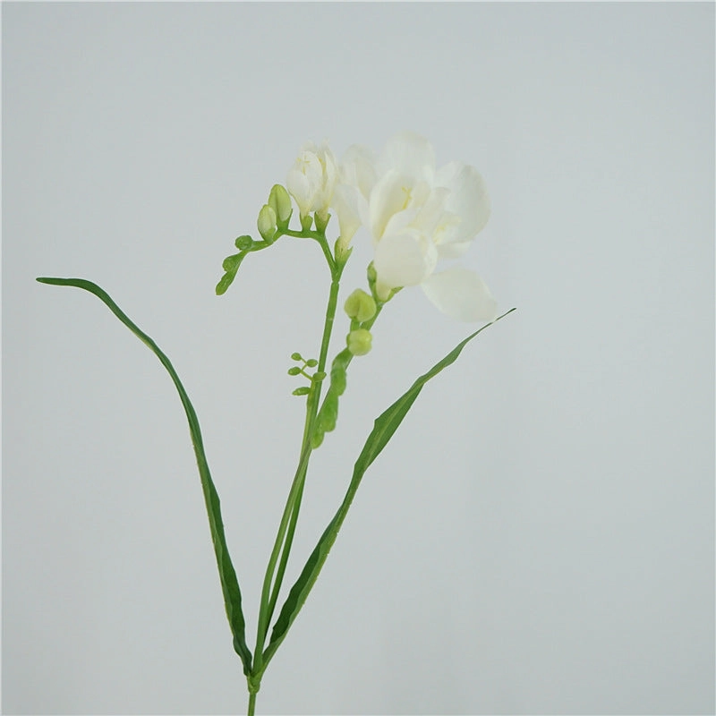 Freesia Artificial Silk Flower 70cm White FREESIA001,dried artificial flower