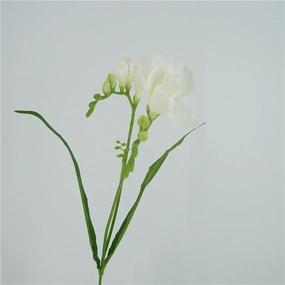 Freesia Artificial Silk Flower 70cm White FREESIA001,dried artificial flower