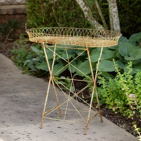 French Wire Garden Stand,classic ceramic flowerpot