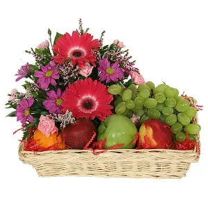 Fruity Flowers,realistic flower bouquet 