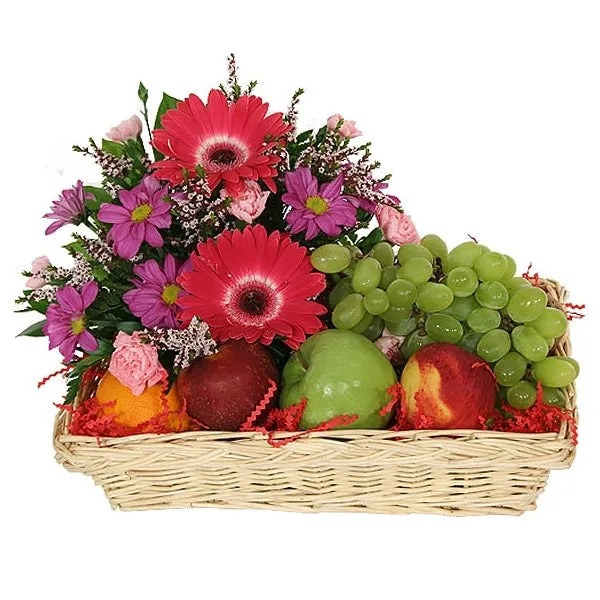 Fruity Flowers,realistic flower bouquet 