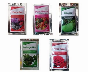 Garden Fertilizer Kit (Flora GRO, Plant Bloom, Rootex, Foliage GRO, Rose GRO),potted plant decor