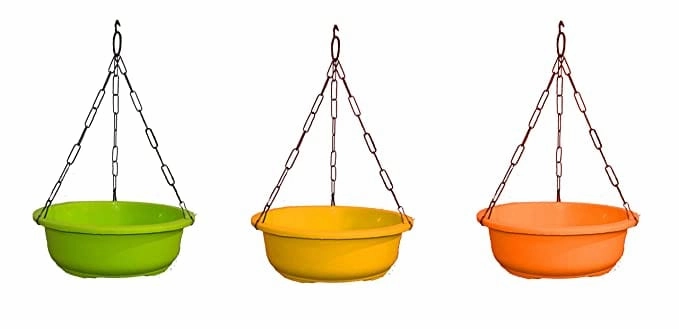 Garden Hanging Plastic Bonsai Trays Set of 3 (10 Inches),hanging suspension frame