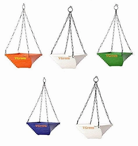 Garden Twisted Chain Hanging Planter (Set of 4)