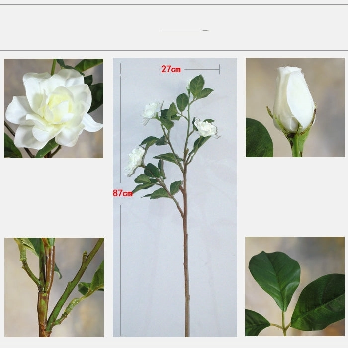 Gardenia Artificial Silk Flowers 87cm Stem GARDENIA004