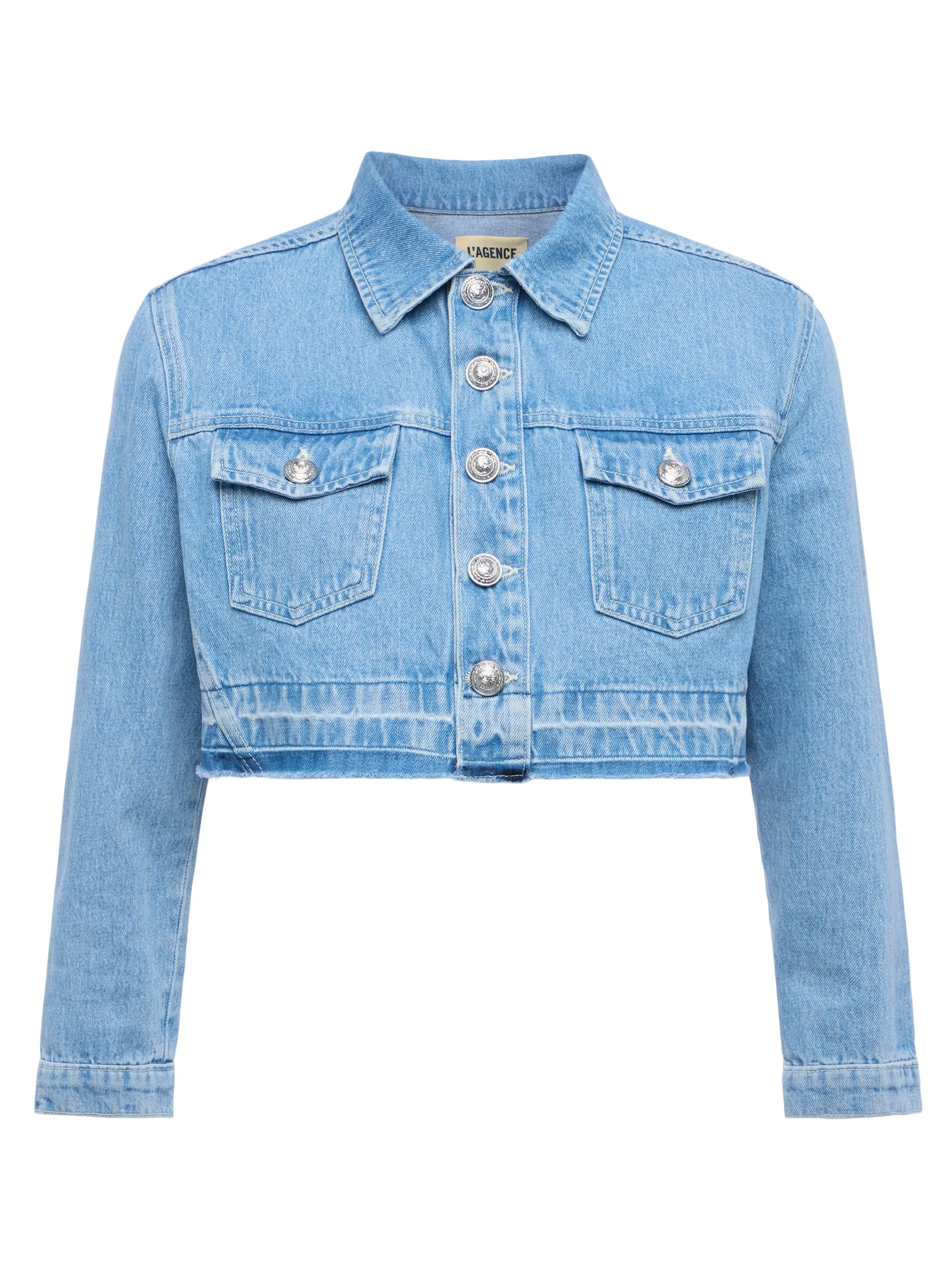 Genevie Cropped Denim Jacke