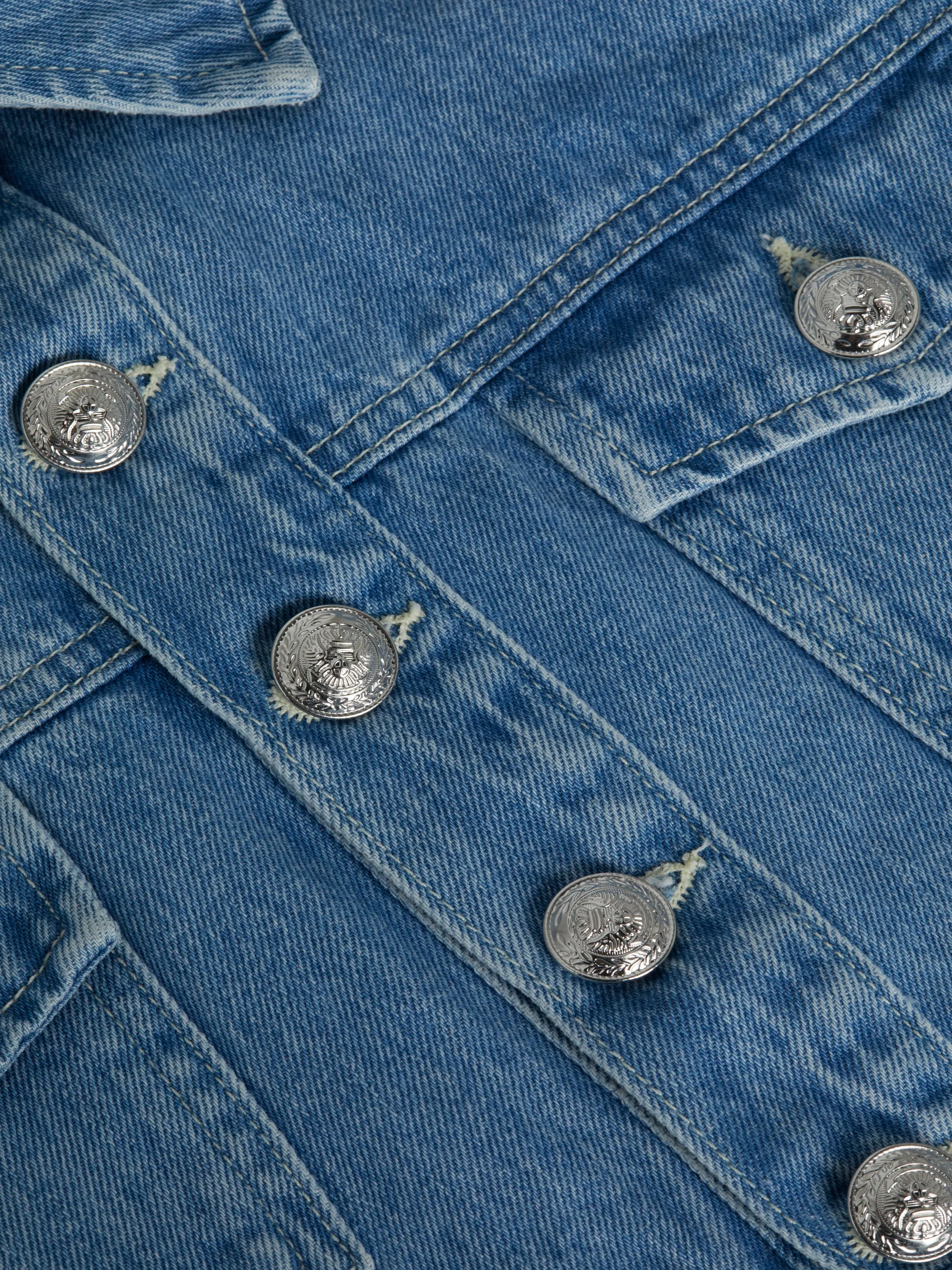 Genevie Cropped Denim Jacke