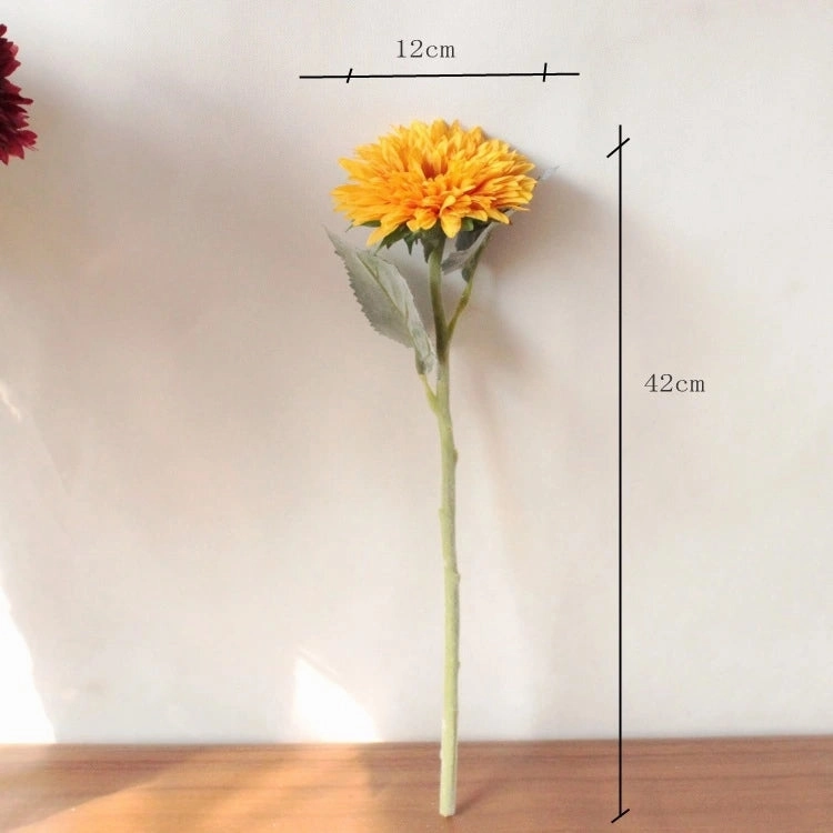 Gerbera Artificial Silk Flower Stem Orange GERBERA002