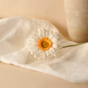 Gerbera en papier blanc,mother's day bouquet