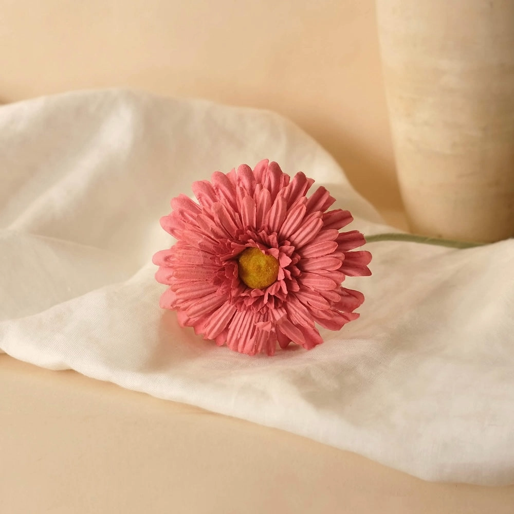 Gerbera en papier fuchsia,mother's day bouquet