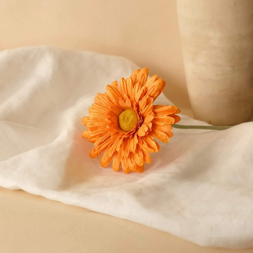 Gerbera en papier orange,mother's day bouquet