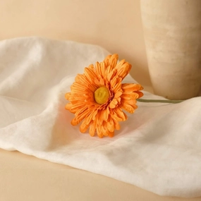 Gerbera en papier orange,mother's day bouquet