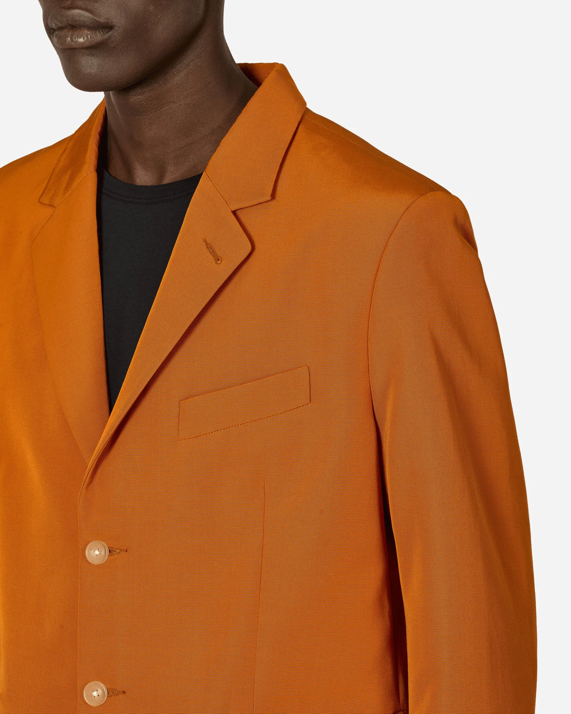 Ginger Faille Einreihige Sakko-Orange