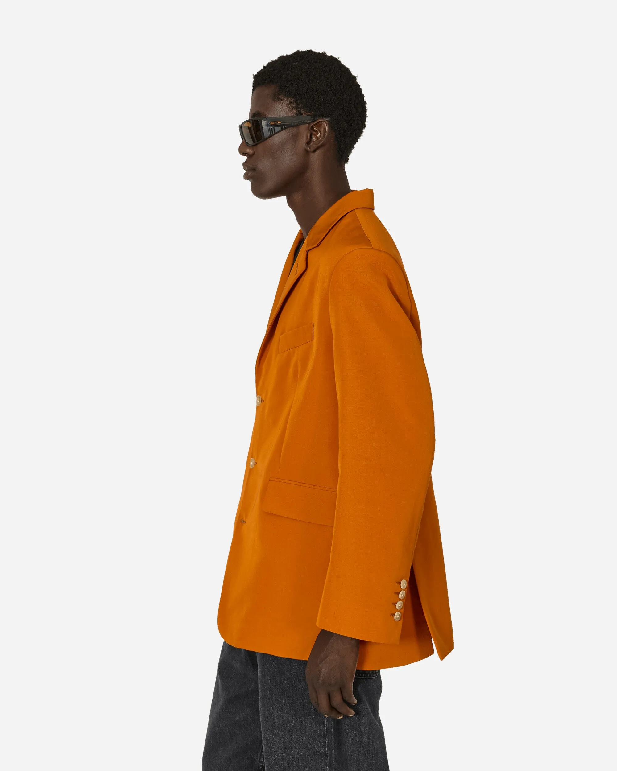 Ginger Faille Einreihige Sakko-Orange