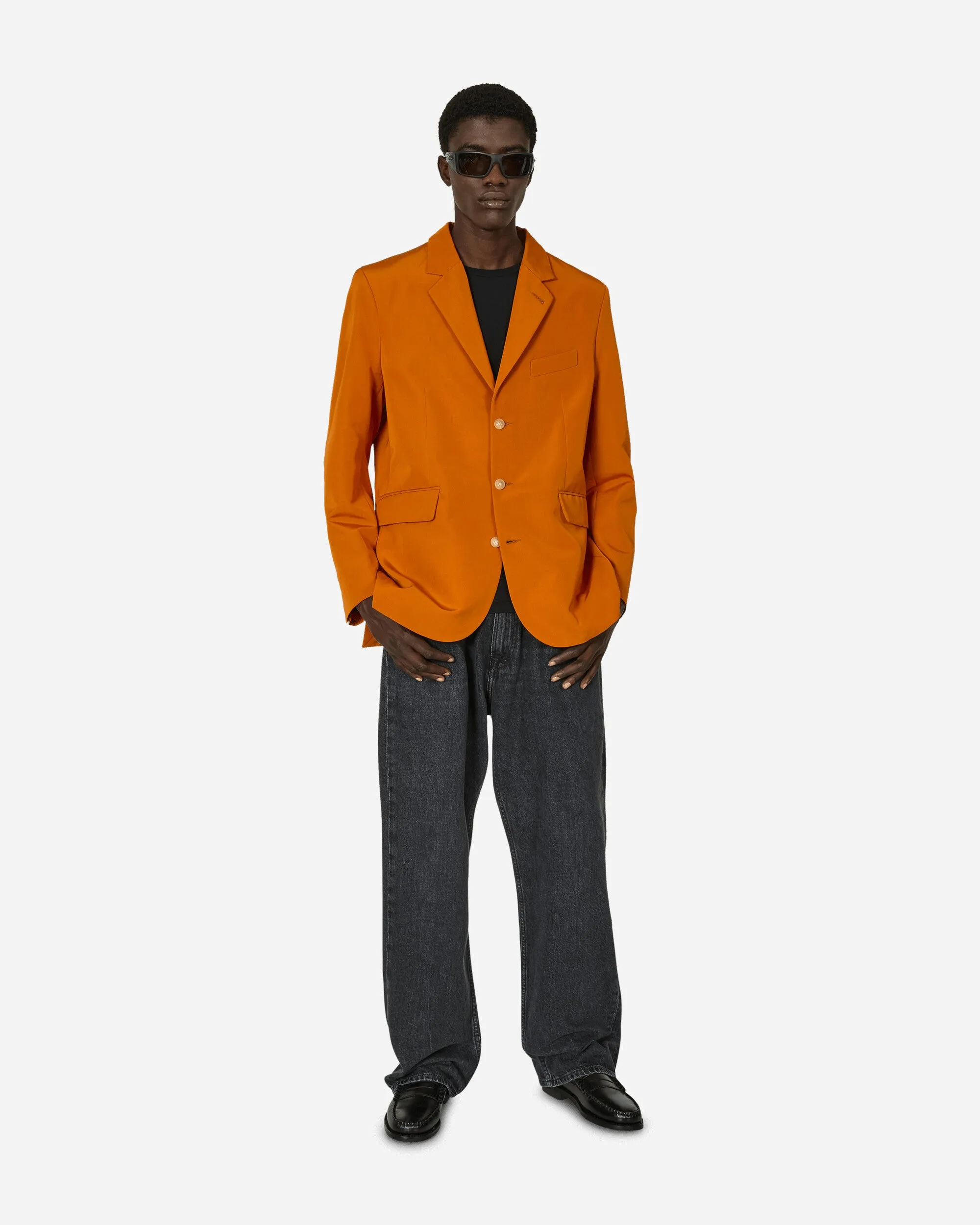 Ginger Faille Einreihige Sakko-Orange