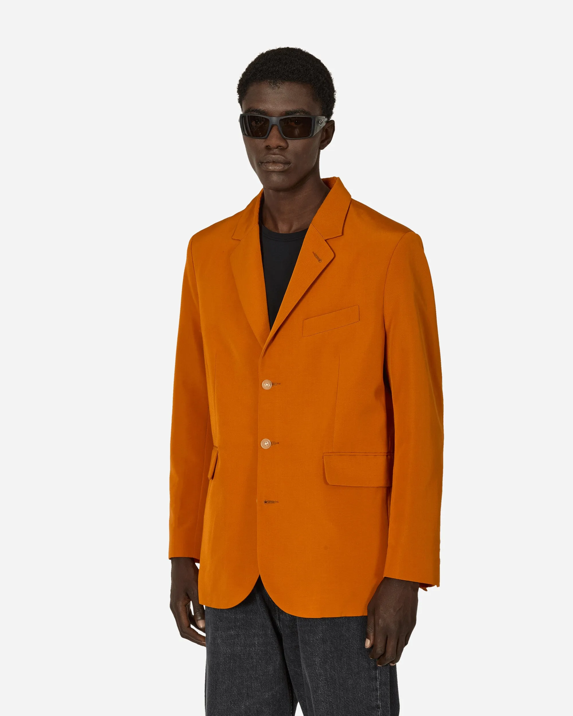 Ginger Faille Einreihige Sakko-Orange