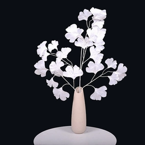 ginkgo leaf white artificial greenery artificial flower bouquet  