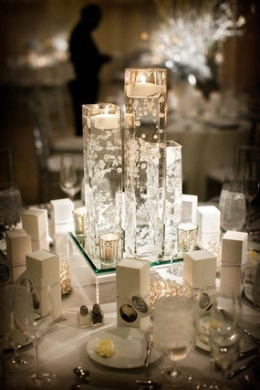 Glass Square Vase 20"x4"x4",aesthetic flower vase
