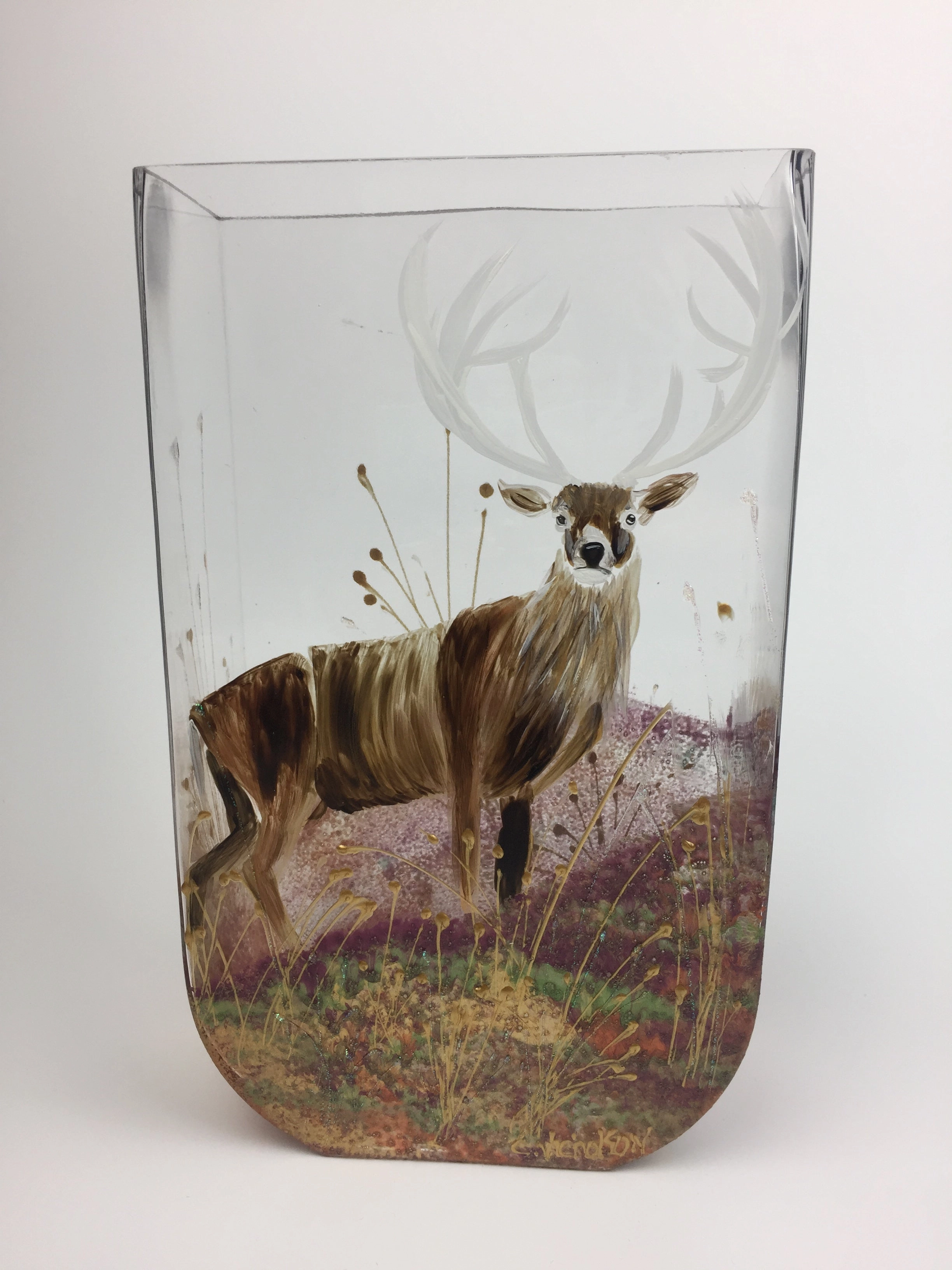 glass tank - stag,classic table vase