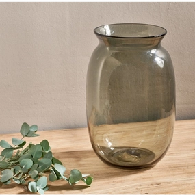 Glass Vase - Smoke 27cm,hand-painted ceramic vase