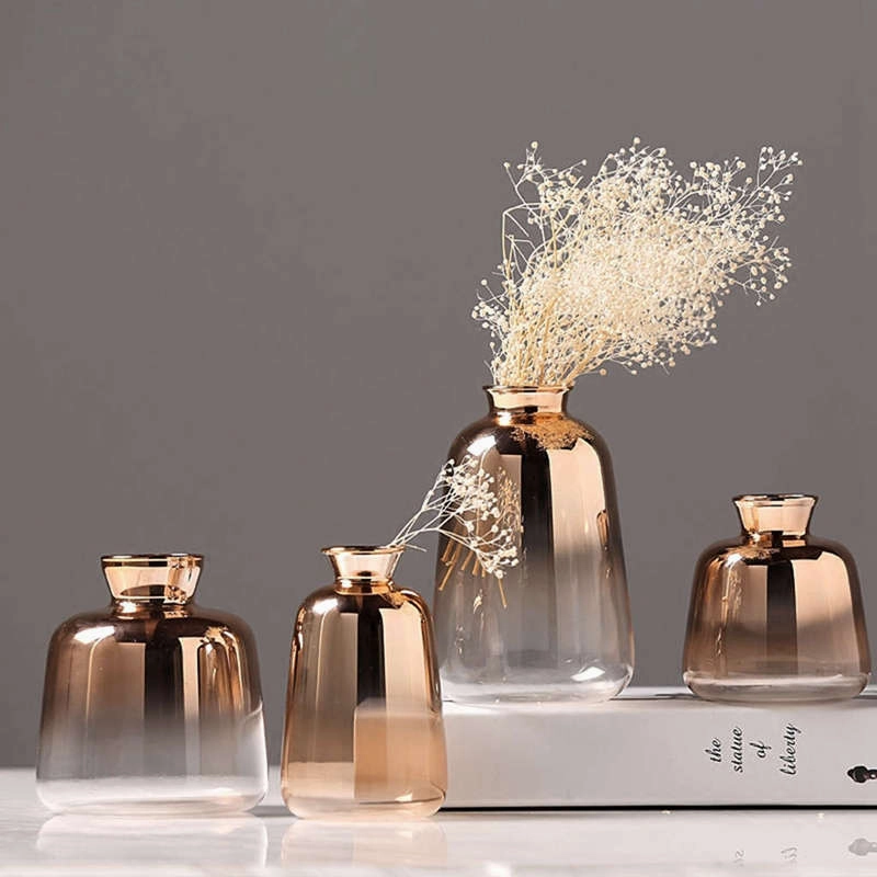 Glass Vase Nordic Electroplated,hand-painted ceramic vase