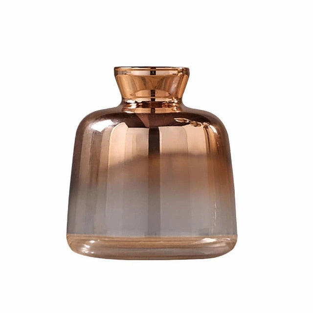 Glass Vase Nordic Electroplated