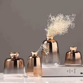 Glass Vase Nordic Electroplated,hand-painted ceramic vase