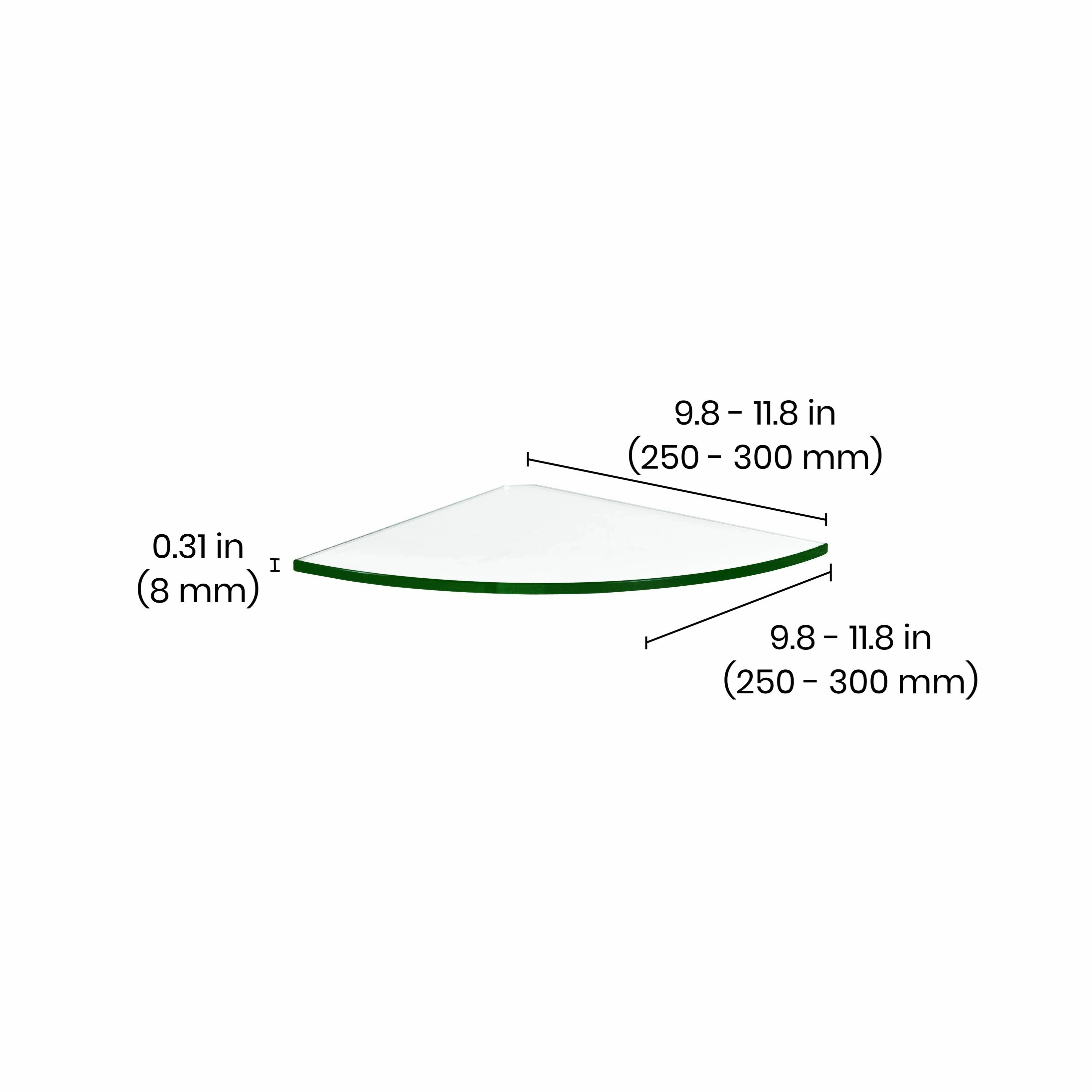 GLASSLINE Corner Shelf Board