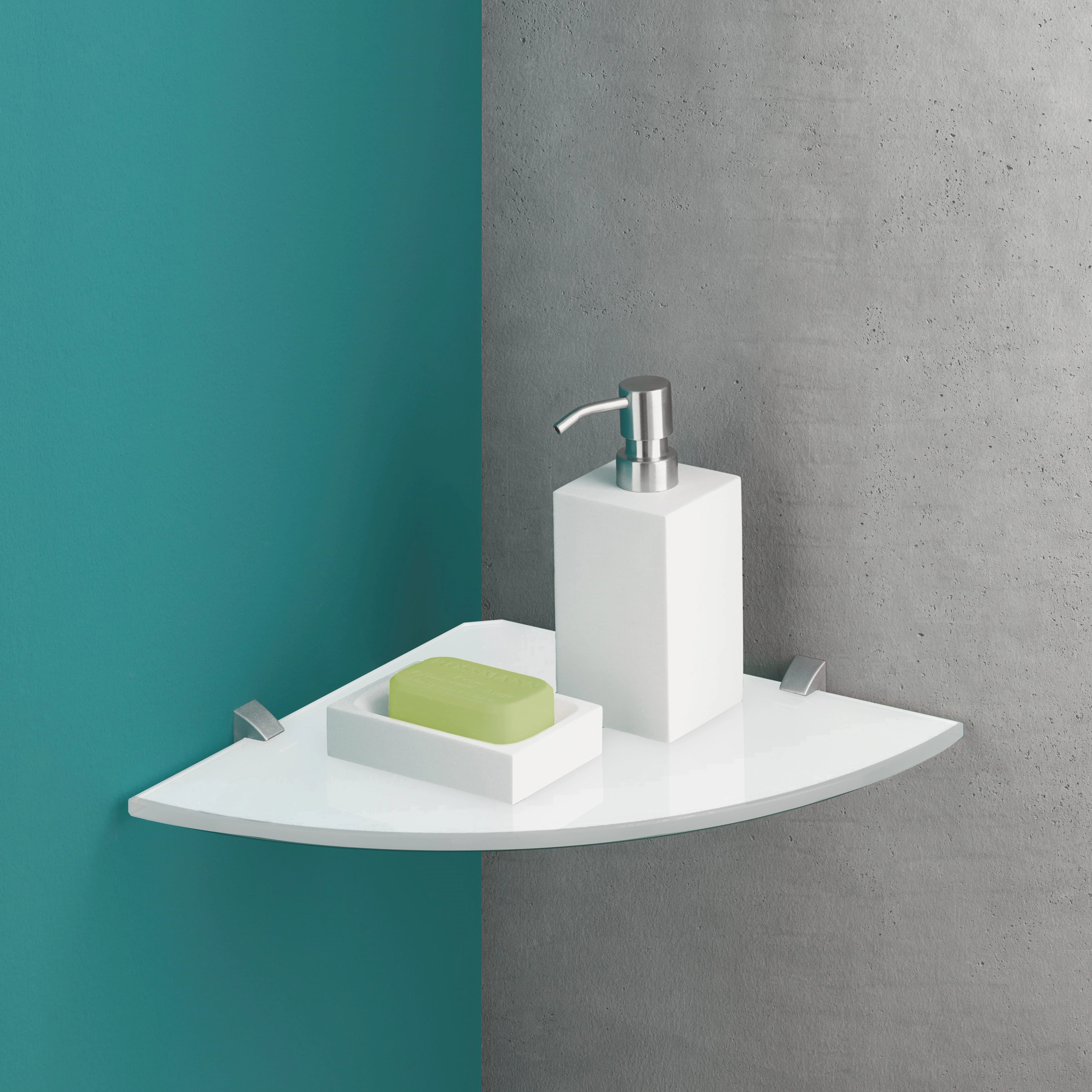 GLASSLINE Corner Shelf Board