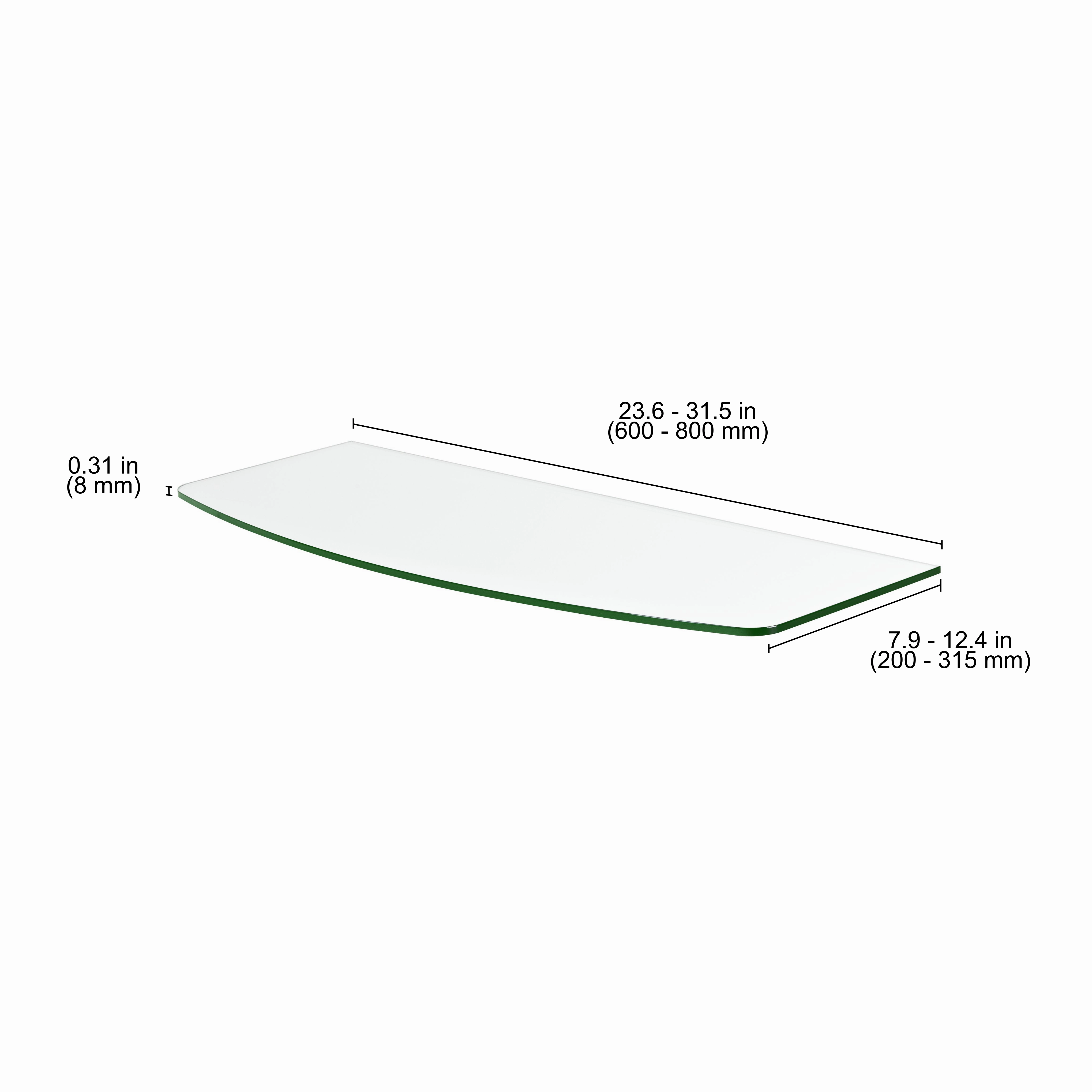 GLASSLINE Shape Shelf Board