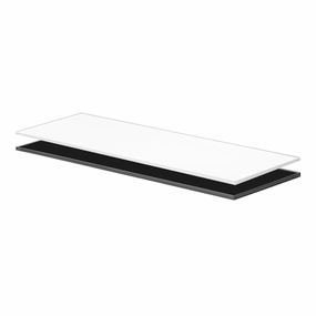 GLASSLINE Square Shelf Board,iron plant stand