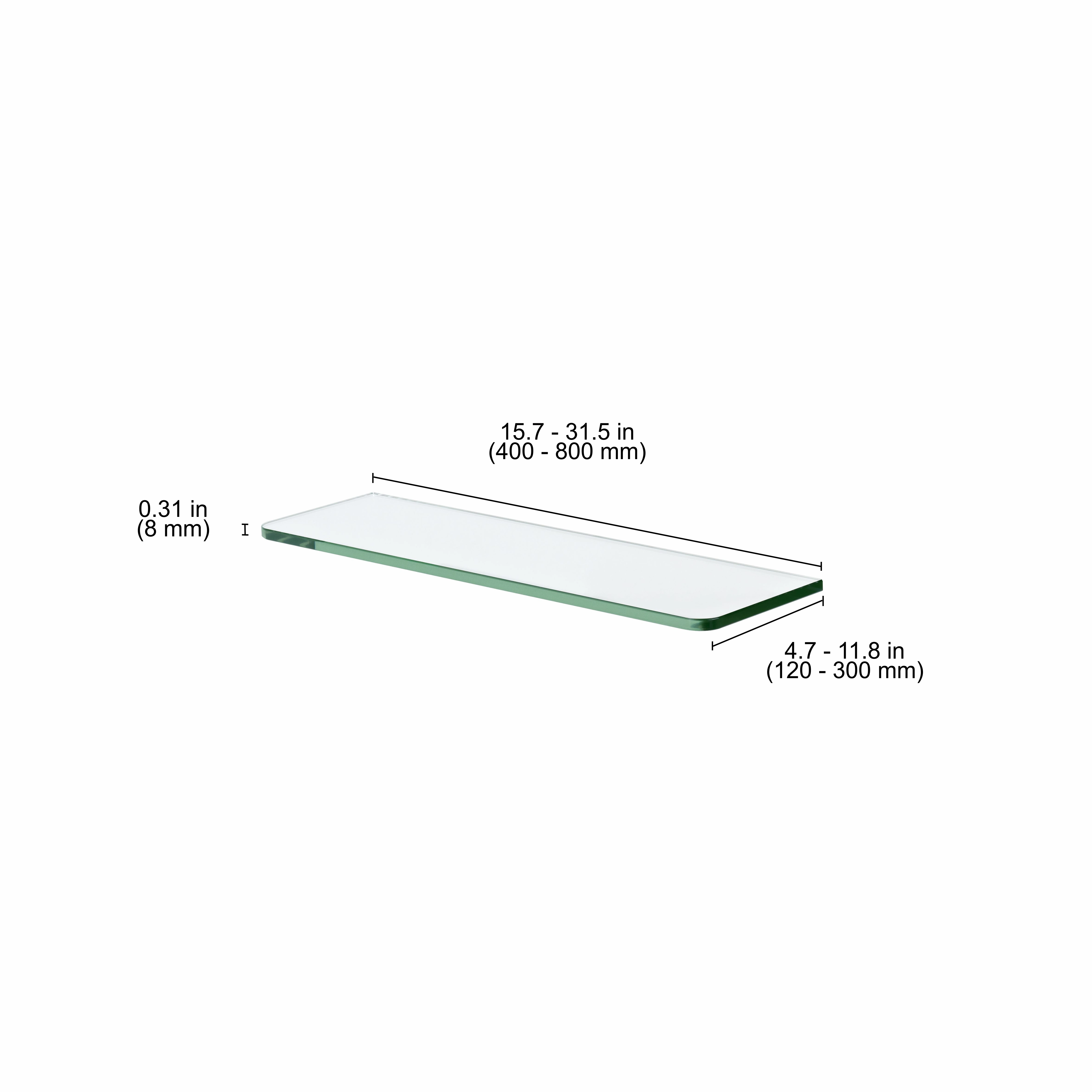 GLASSLINE Standard Shelf Board