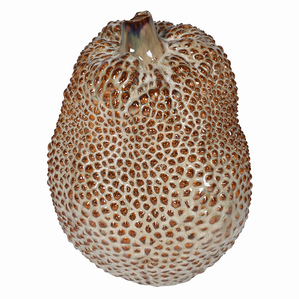 Glazed Textured Durian Vase 23cm