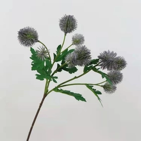 Globe Thistle Artificial Silk Flower Stem Purple GLOBETHISTLE001,dried artificial flower