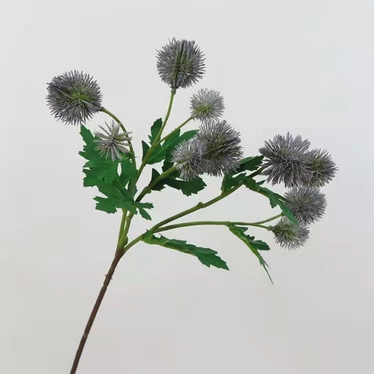 Globe Thistle Artificial Silk Flower Stem Purple GLOBETHISTLE001,dried artificial flower