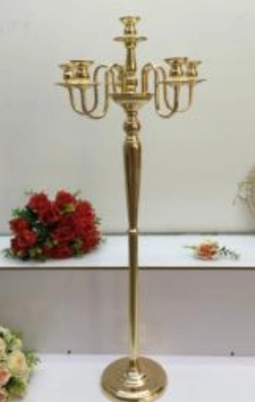 Gold CANDELABRA 6 HEAD lk-20200606-76,aesthetic flower vase
