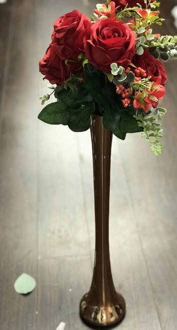 GOLD EIFFEL TOWER 24" Glass vase