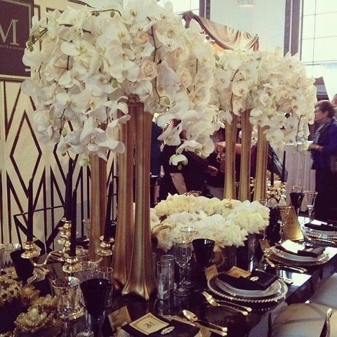 GOLD EIFFEL TOWER 28" GOL1-12,aesthetic flower vase