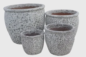 Gorgeia Planter - White Coral,terracotta plant pot