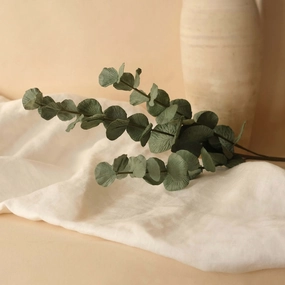 Grande branche d'eucalyptus en papier vert,mother's day bouquet