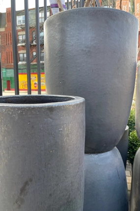 Graphite Crucible Planter Medium,indoor flower container