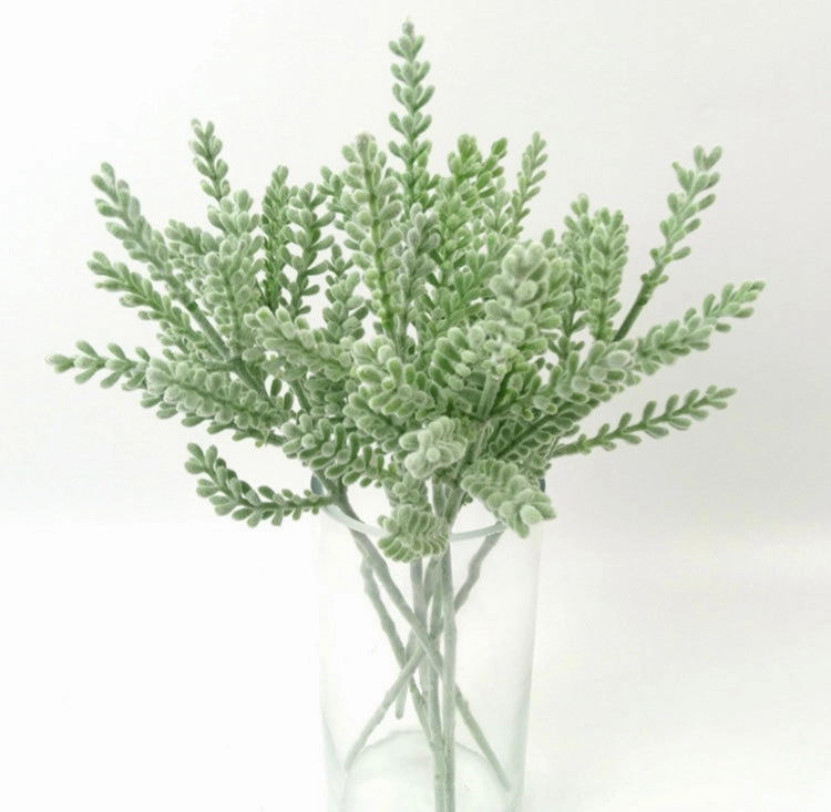 Green deer Antler pick leaf realistic flower bouquet  