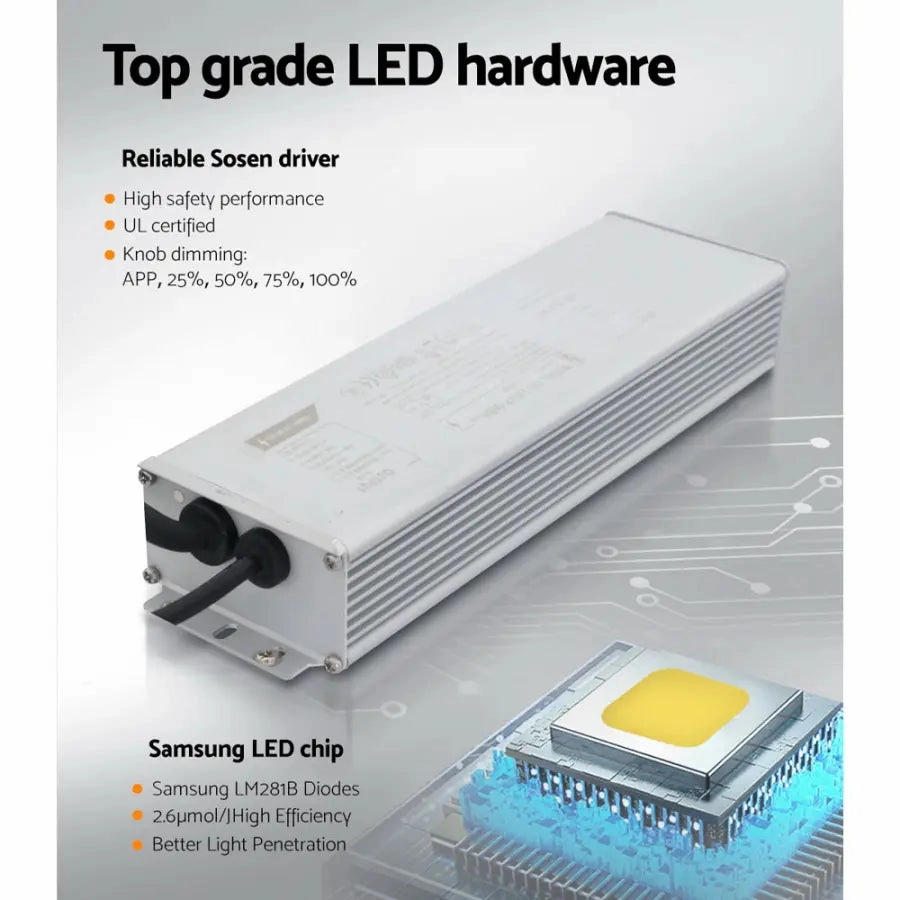 Green Fingers 2200W Dimmable LED Grow Light